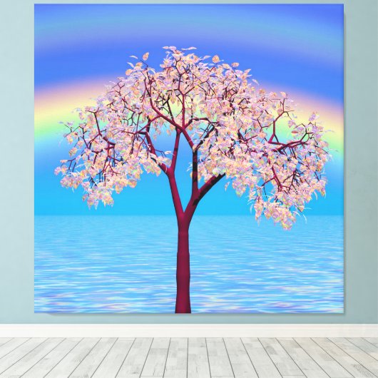 Blossom-structuur Canvas Afdruk (Insitu (Houten vloer))