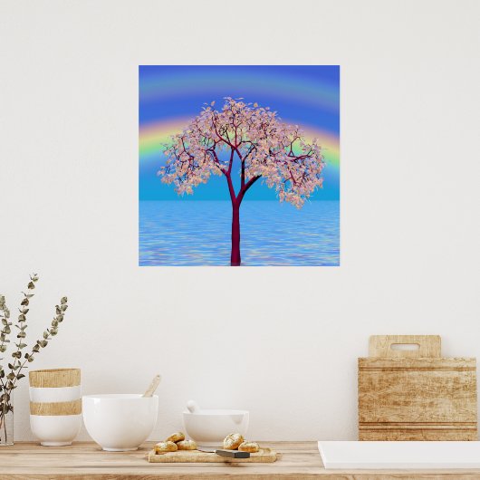 Blossom-structuur Poster (Keuken)