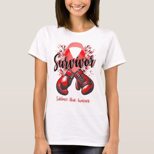 Blossom Substance Abuse Warrior Survivor T-shirt (Voorkant)