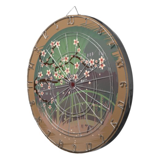 Blossom Sundown Dartbord (Voorkant Rechts)