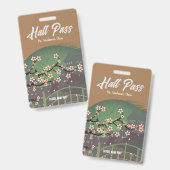 Blossom Sundown Hall Pass Badge (Voor- en achterkant)