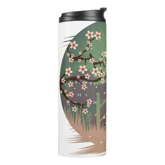 Blossom Sundown Thermosbeker (Gedraaid links)