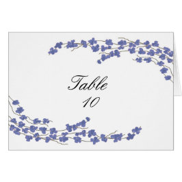 Blossom tafel Kaart - Blauwe bloesems