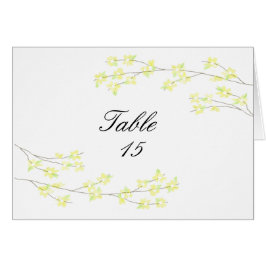 Blossom tafel Kaart - Gele bloesems