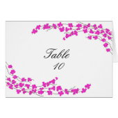 Blossom tafel Kaart - magenta (Voorkant Horizontaal)