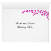 Blossom tafel Kaart - magenta (Binnen Horizontaal (Onder))