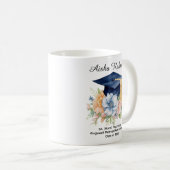🎓Blossom & Tassel Afstudeermok Koffiemok (Voorkant rechts)