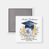 🎓Blossom & Tassel Afstudeermok Magneet (Voorkant / Achterkant)