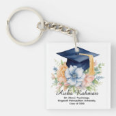 🎓Blossom & Tassel Graduation Sleutelhanger (voorkant)