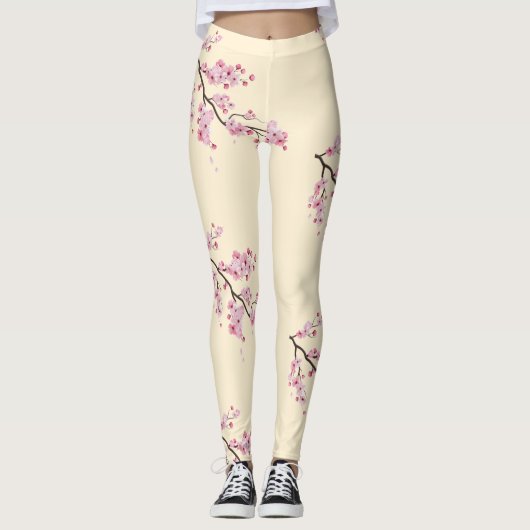 Blossom Tet Hoa Anh Dao Vietnamese Nieuwjaar WL Leggings (Voorkant)