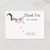 Blossom Thank You Note | Editable Wedding Thank Yo Informatiekaartje (Voorkant)