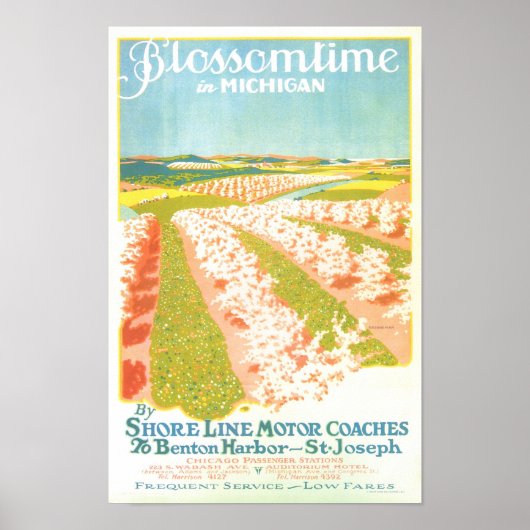 Blossom Time in Michigan Poster (Voorkant)