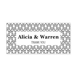 Blossom tulip floral lijst koppels bedankt  zelfinktende stempel