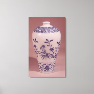 Blossom vase, Ming dynasty Canvas Afdruk