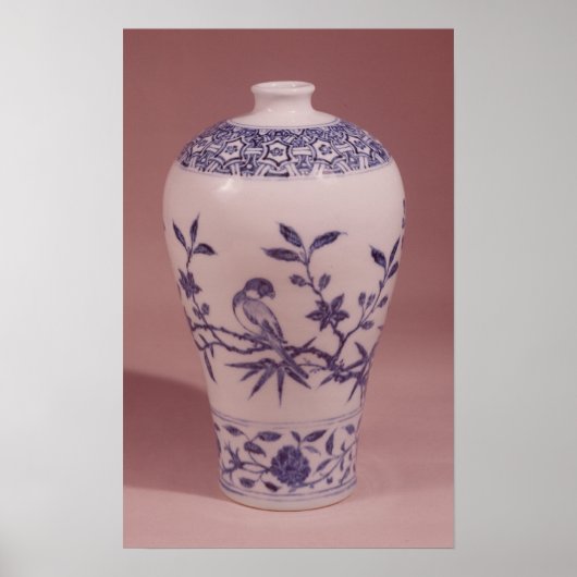 Blossom vase, Ming dynasty Poster (Voorkant)