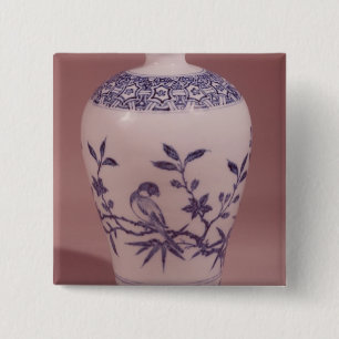 Blossom vase, Ming dynasty Vierkante Button 5,1 Cm