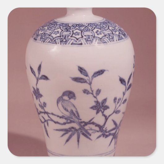 Blossom vase, Ming dynasty Vierkante Sticker (Voorkant)