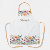 Blossom & Vlinder Gepersonaliseerd Schort (Voorkant)