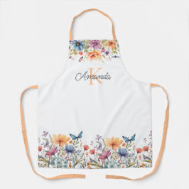 Blossom & Vlinder Gepersonaliseerd Schort