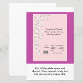 Blossom Wedding Snoep Bar Wrapper (Voorkant / Achterkant)