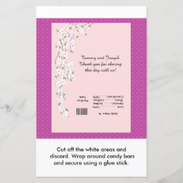 Blossom Wedding Snoep Bar Wrapper