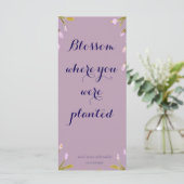 Blossom where you´re planted Bookmark Lesezeichen Menu (Staand voorkant)