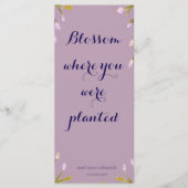 Blossom where you´re planted Bookmark Lesezeichen Menu (Voorkant)