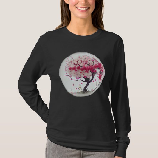 Blossom with Confidence in this Cherry Blossom Pin T-shirt (Voorkant)