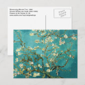 Blossomalamandelboom  Van Gogh Briefkaart (Voorkant / Achterkant)