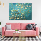 Blossomalamandelboom - Van Gogh Canvas Afdruk (Insitu (Woonkamer))