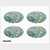 Blossomalamandelboom van Van Gogh Ovale Sticker (Vel)