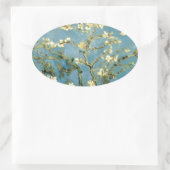 Blossomalamandelboom van Van Gogh Ovale Sticker (Tas)