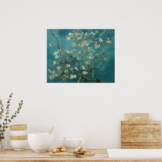 Blossomalamandelboom van Van Gogh Poster (Keuken)
