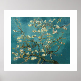 Blossomalamandelboom van Van Gogh Poster