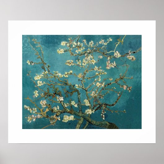Blossomalamandelboom van Van Gogh Poster (Voorkant)