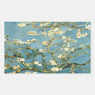Blossomalamandelboom van Van Gogh Rechthoekige Sticker