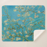Blossomalamandelboom van Van Gogh Sherpa Deken<br><div class="desc">Het bloeden van de amandelboom door Van Gogh. Ga naar mijn winkel voor een interessanter design en meer kleurenkeuze. => zazzle.com/iwheels*</div>