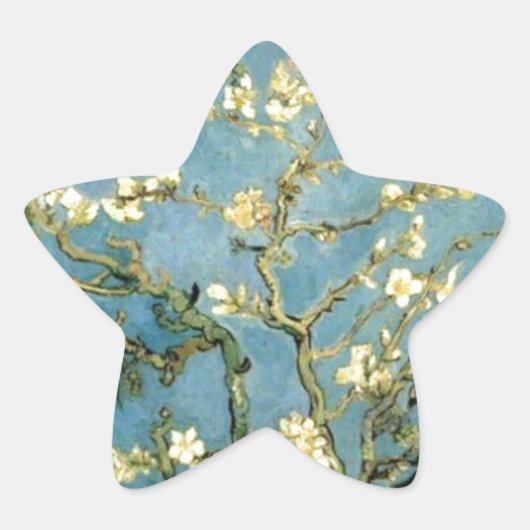 Blossomalamandelboom van Van Gogh Ster Sticker (Voorkant)