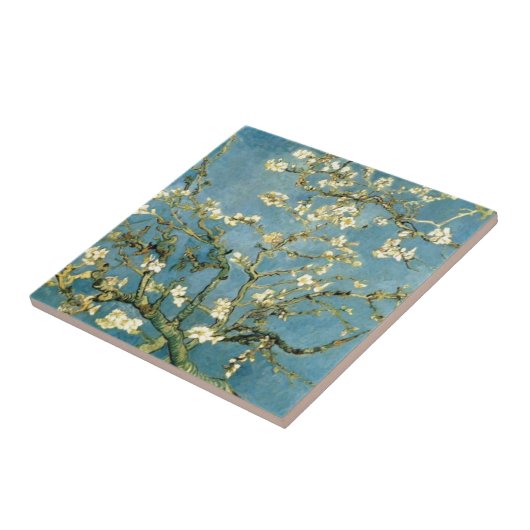 Blossomalamandelboom van Van Gogh Tegeltje (Zijkant)
