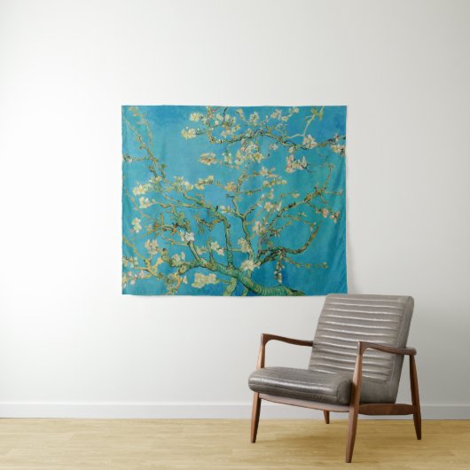 Blossomalamandelboom van Van Gogh Wandkleed (In Situ (horizontaal))