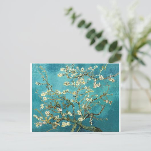 Blossomalamandelboom - Vincent Van Gogh Briefkaart (Staand voorkant)