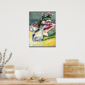 Blossombere Ammontak met een Boek Poster (Keuken)