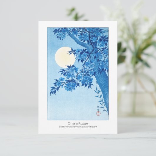 Blossombere Cherry Moonlit Night Ohara Koson + Kaa (Staand voorkant)