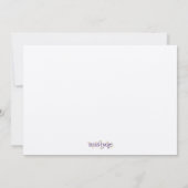 Blossombere glorie Uitnodiging tot Baby shower bui (Achterkant)