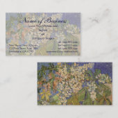 Blossombere kastanjebijkantoren door Vincent van G Visitekaartje (Voorkant / Achterkant)