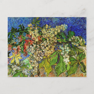 Blossombere kastanjetakken Van Gogh Fine Art Briefkaart
