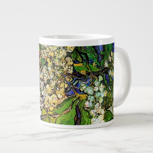 Blossombere kastanjetakken Van Gogh Fine Art Grote Koffiekop (Voorkant rechts)