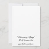 Blossombere voorjaarsfee girl notecard bedankkaart (Achterkant)