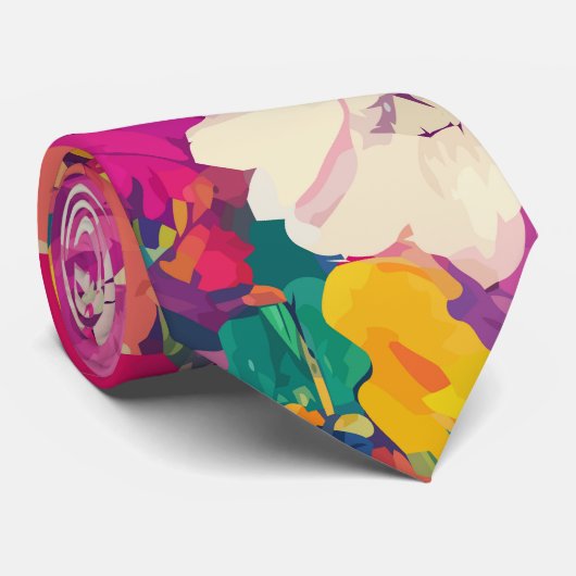 Blossombere zomertuin stropdas (Opgerold)