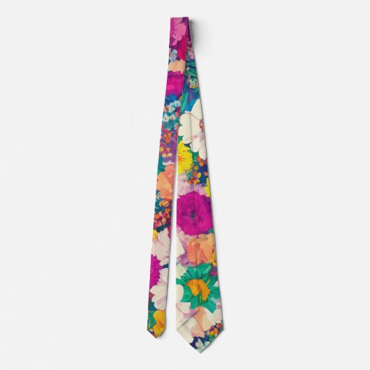 Blossombere zomertuin stropdas (Achterkant)